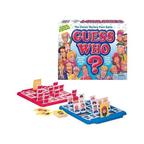 Guess Who? Board Game with Classic Characters by Winning Moves Games USA, Classic Children's Mystery Board Game of Deduction for 2 Players, Ages 6+ (1191)